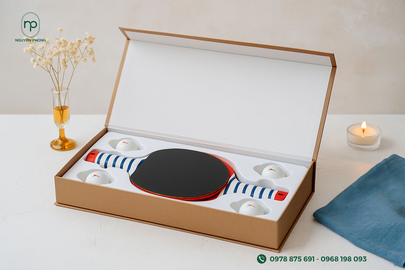 Hộp carton lạnh đựng pickleball 